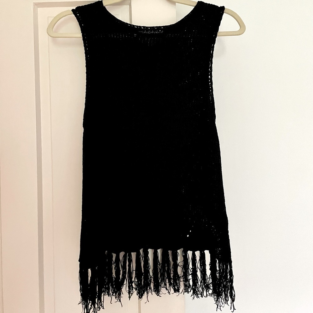 Pepin Sweater tank with fringe